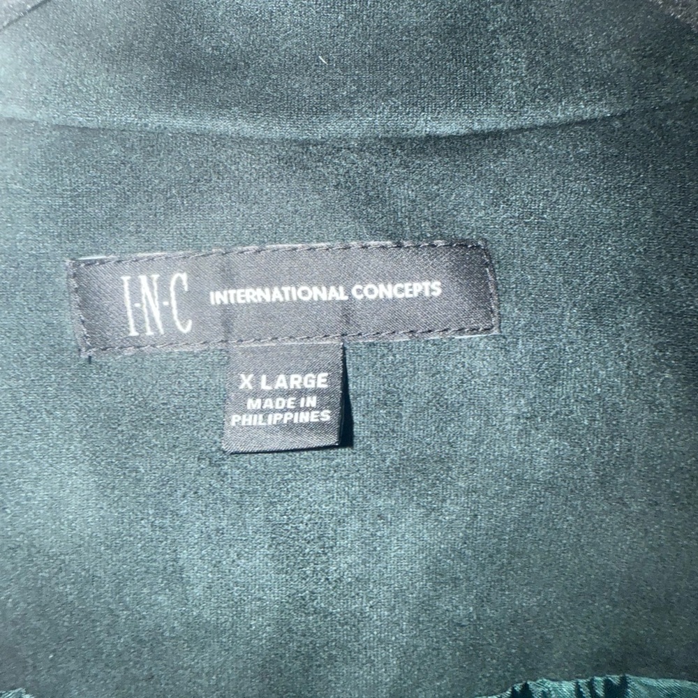 INC International Concepts Black Jacket with Silver Accents - Picture 3 of 5